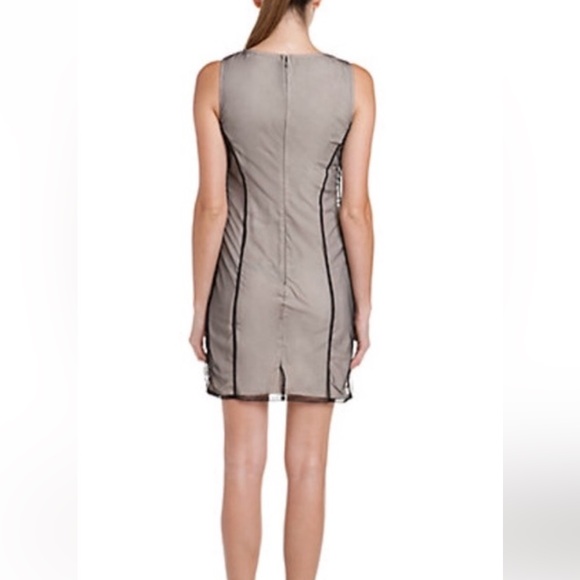 Susana Monoco Beaded Sleeveless Black and Tan Form Dress Women’s Size 6 - Picture 2 of 7